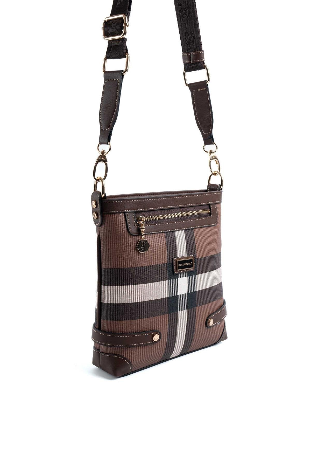 Silver & Polo Koyu Kahve SP1120 Kadın Çapraz Çanta