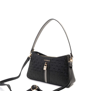 Silver & Polo Siyah - Platin SP1102 Kadın Omuz Çantası