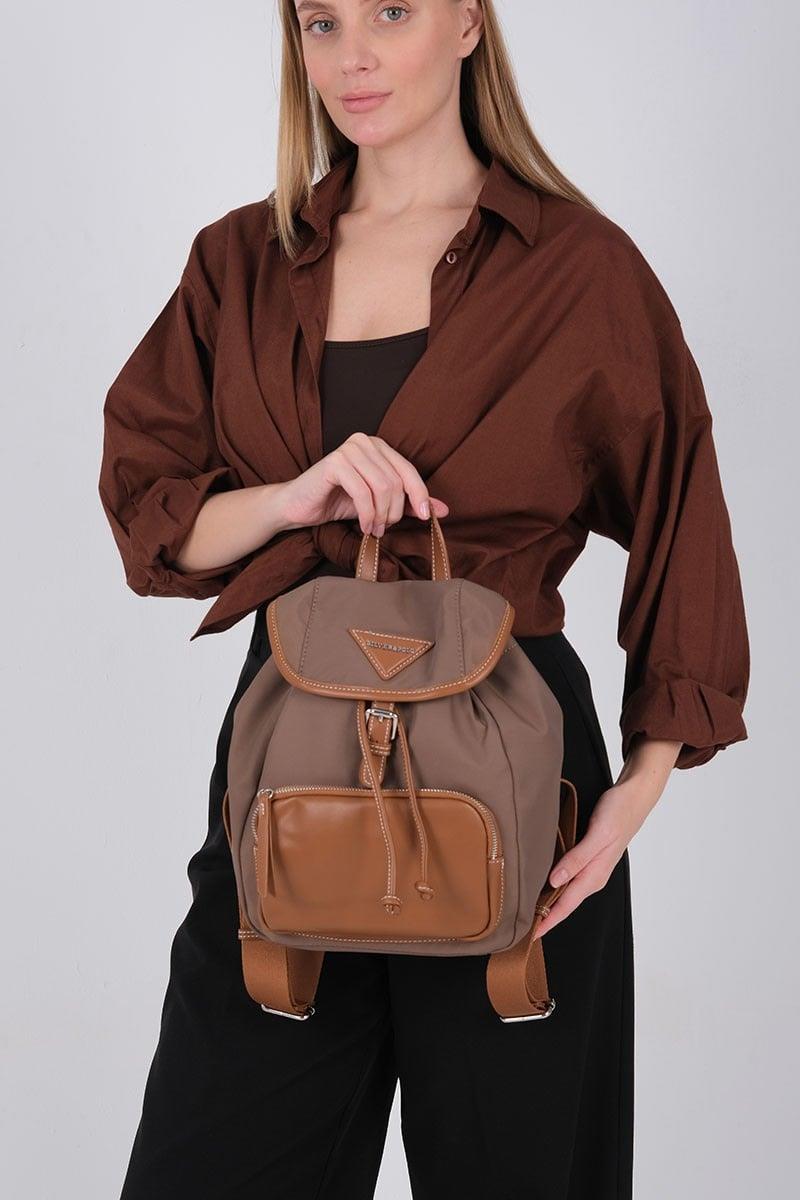 Silver & Polo SP1231 Kadın Sırt Çantası Kahve-Taba