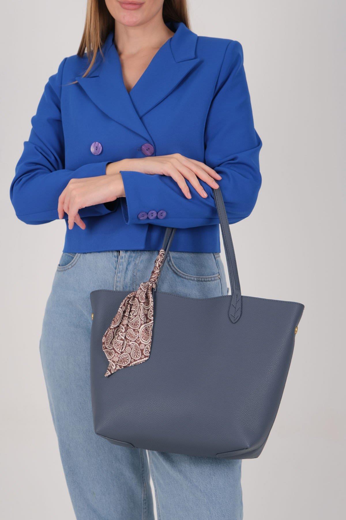 Silver & Polo SP1247 Kadın Omuz Çantası Mavi