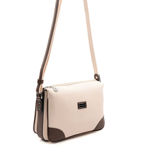 Silver & Polo Bej - Kahve SP784 Kadın Çapraz Çanta
