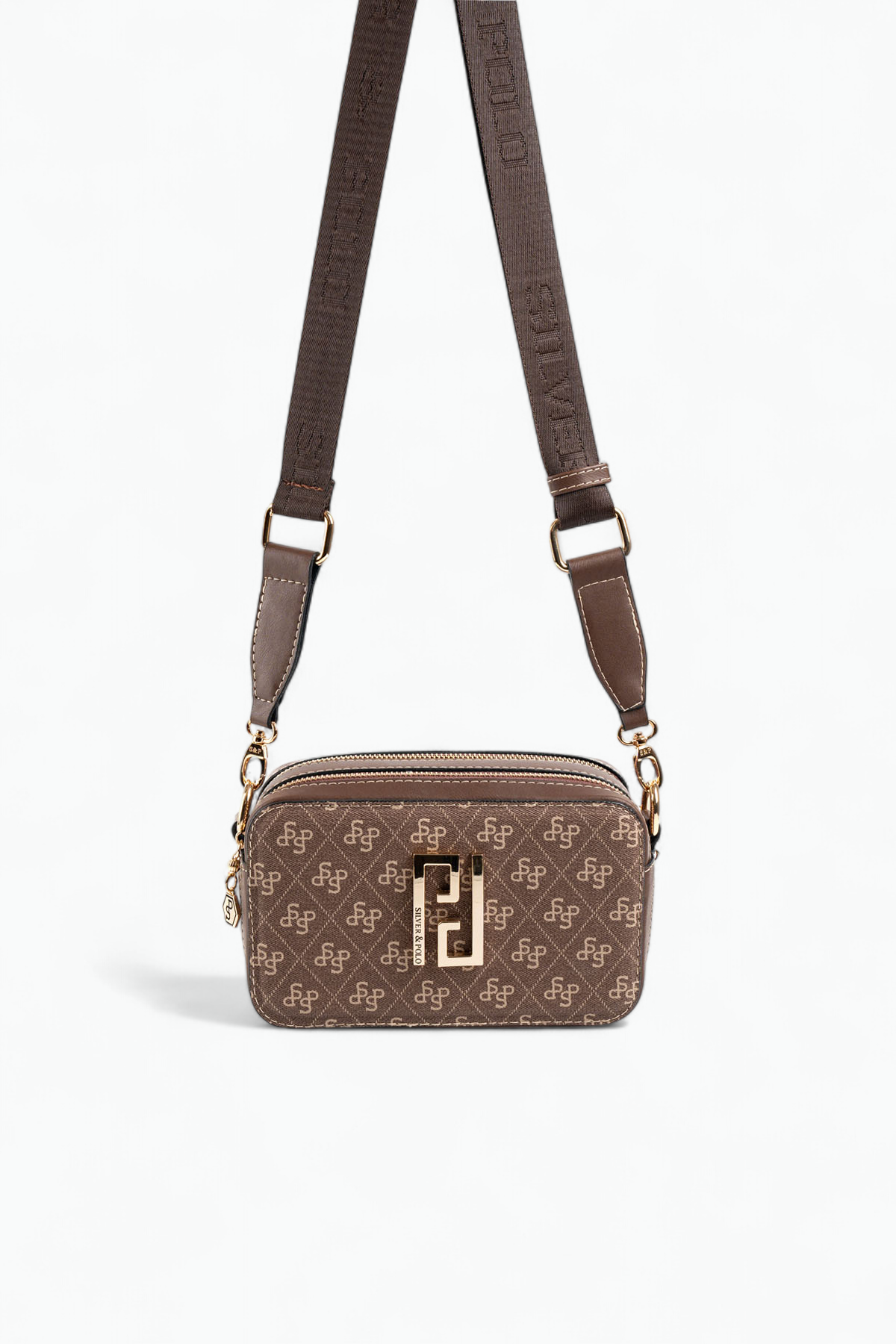 Silver & Polo Kahve SP1078 Kadın Çapraz Çanta