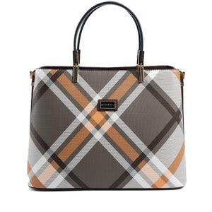 Silver & Polo Haki - Kahve SP924 Kadın El Çantası