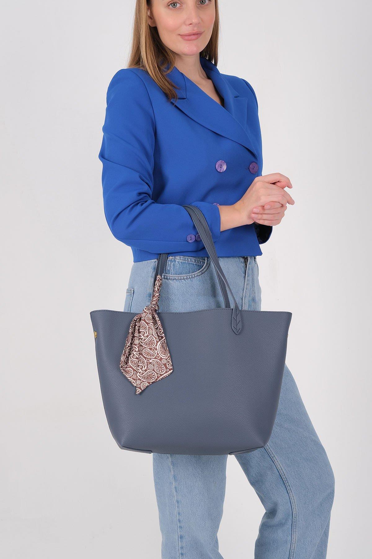 Silver & Polo SP1247 Kadın Omuz Çantası Mavi