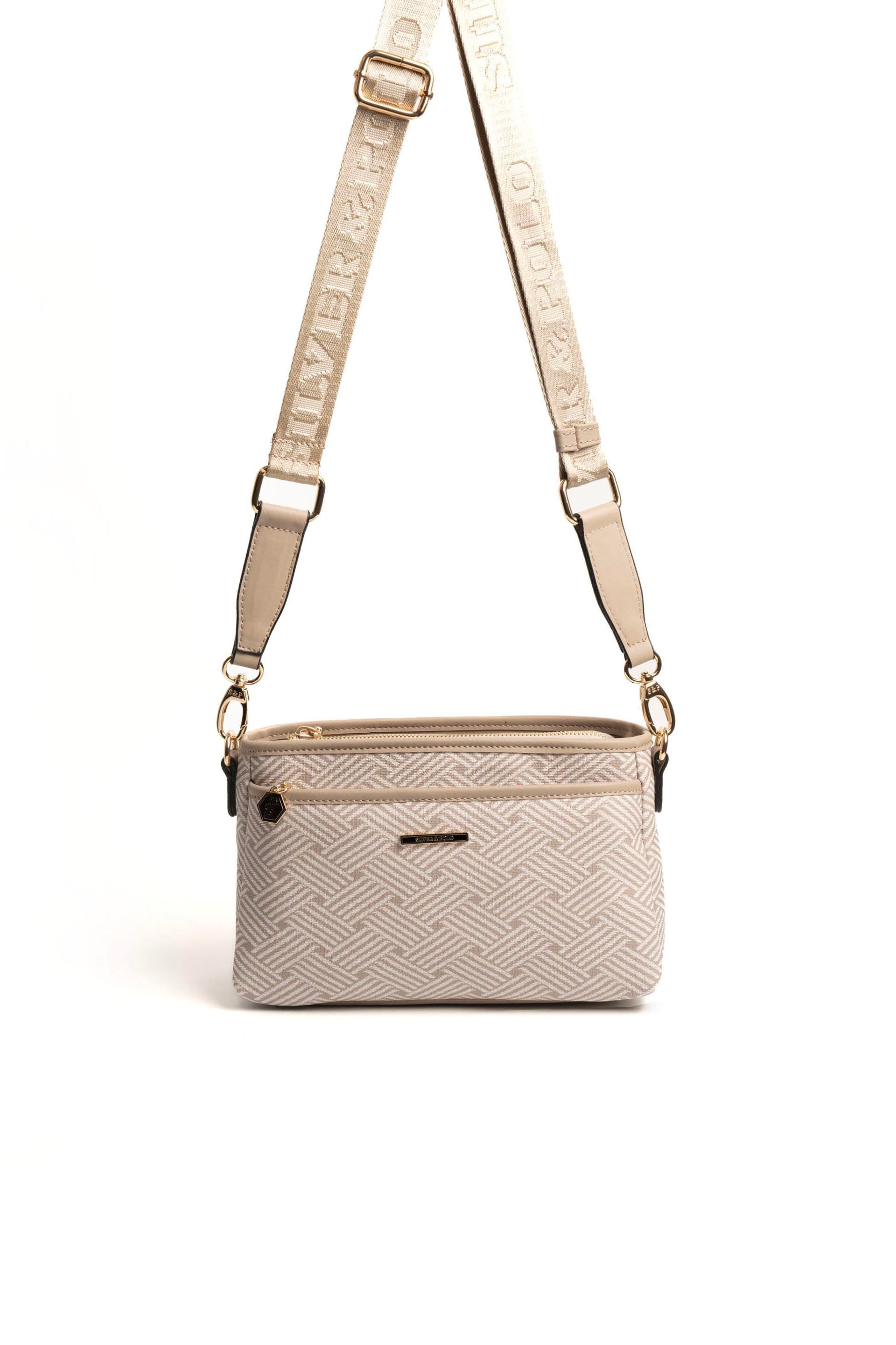 Silver & Polo Bej - Kum SP1184 Kadın Çapraz Çanta