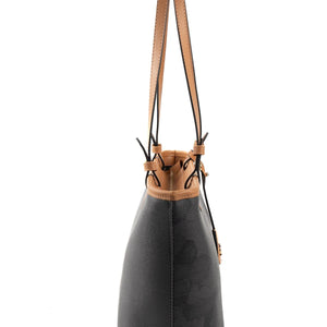 Silver & Polo SP1204 Kadın Omuz Çantası Harita Siyah-A.Taba