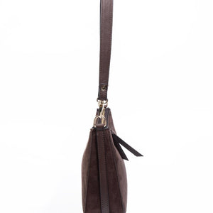 Silver & Polo SP1259 Kadın Omuz Çantası Süet Kahve