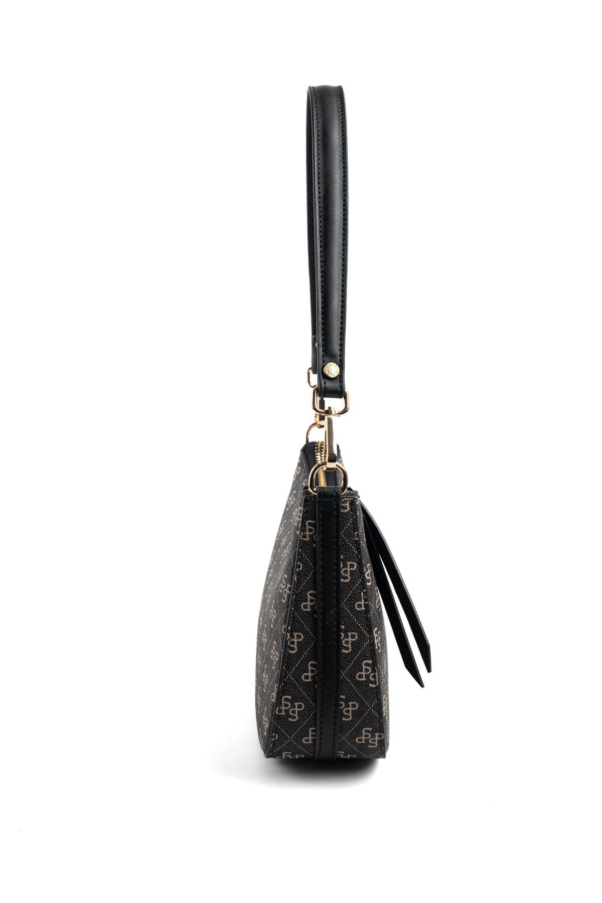 Silver & Polo Füme - Siyah SP1259 Omuz Çantası