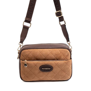 Silver & Polo SP1267 Kadın Çapraz Çanta Süet Taba-Kahve