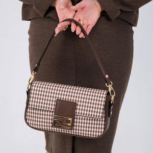 Silver & Polo Kahve Sarı - Kahve SP1179 Kadın Omuz Çantası