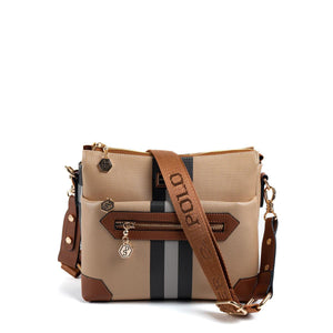 Silver & Polo Bej - Taba SP1110 Kadın Çapraz Çanta