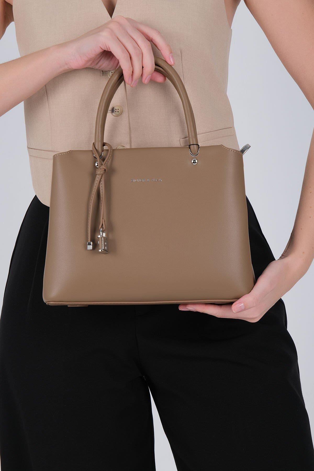 Silver & Polo SP1236 Kadın El Çantası Vizon