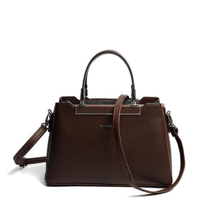 Silver & Polo SP913 Kadın El Çantası Düz Kahve