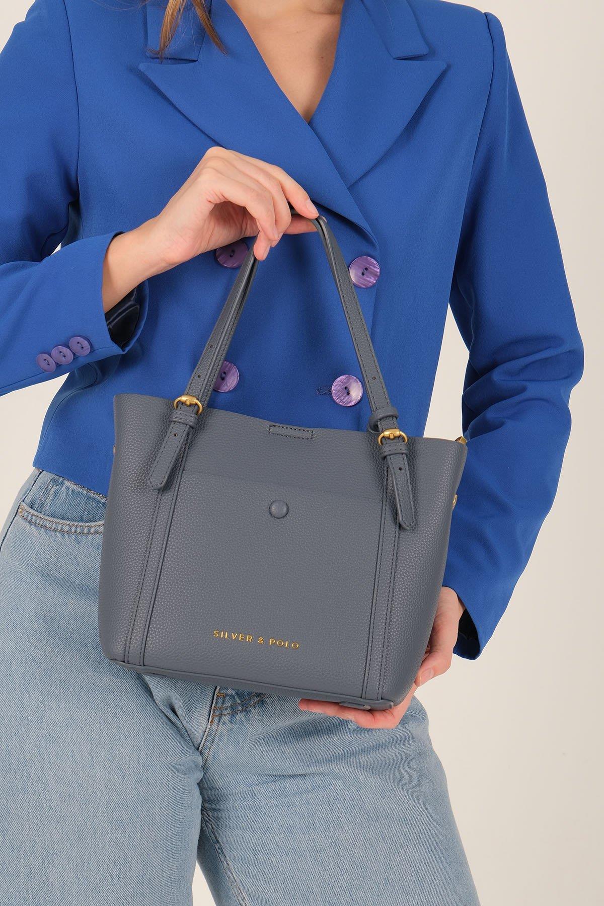 Silver & Polo SP1244 Kadın Omuz Çantası Mavi