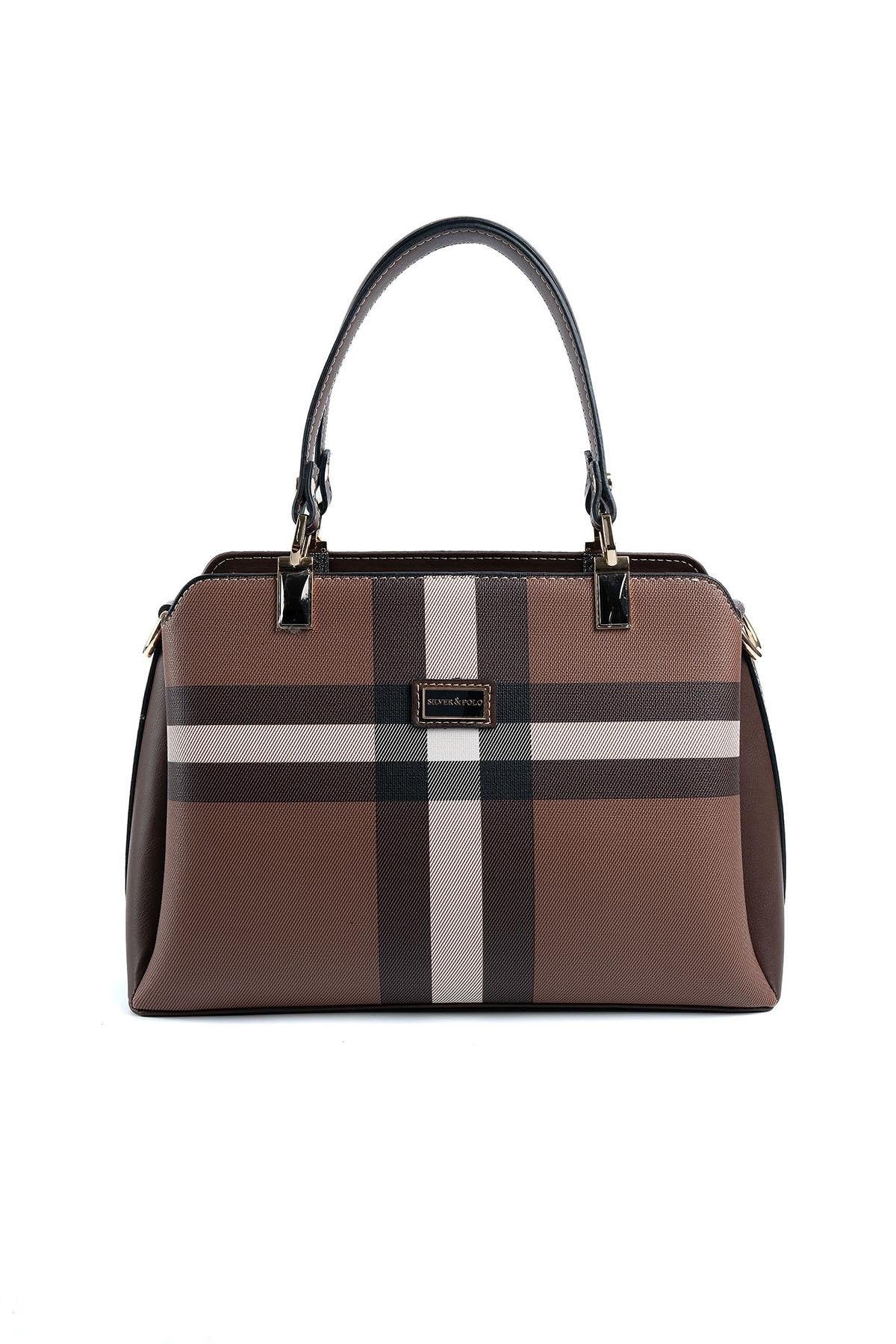 Silver & Polo Koyu Kahve SP972 Kadın El Çantası