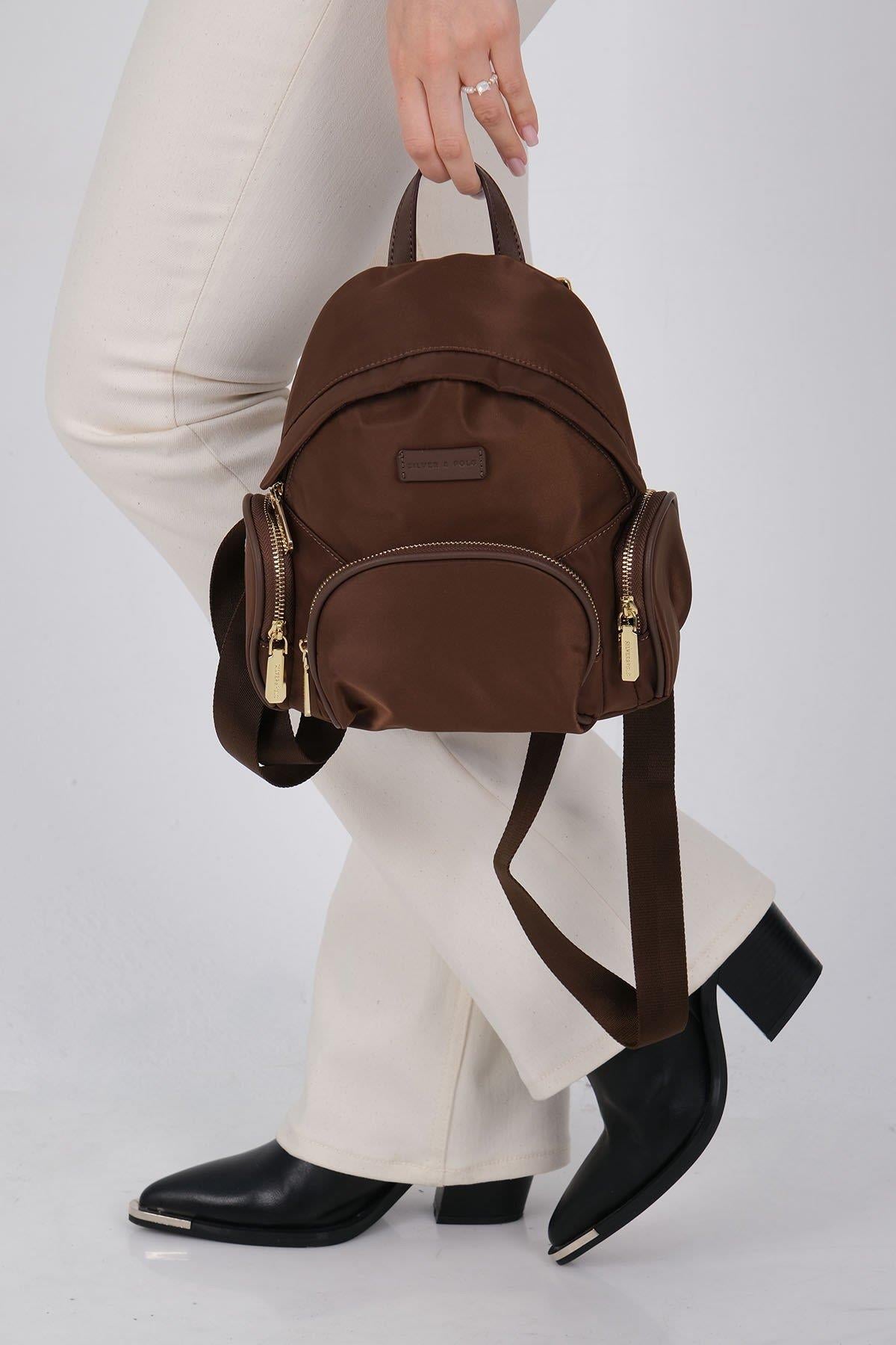 Silver & Polo SP1208 Kadın Sırt Çantası Kahve