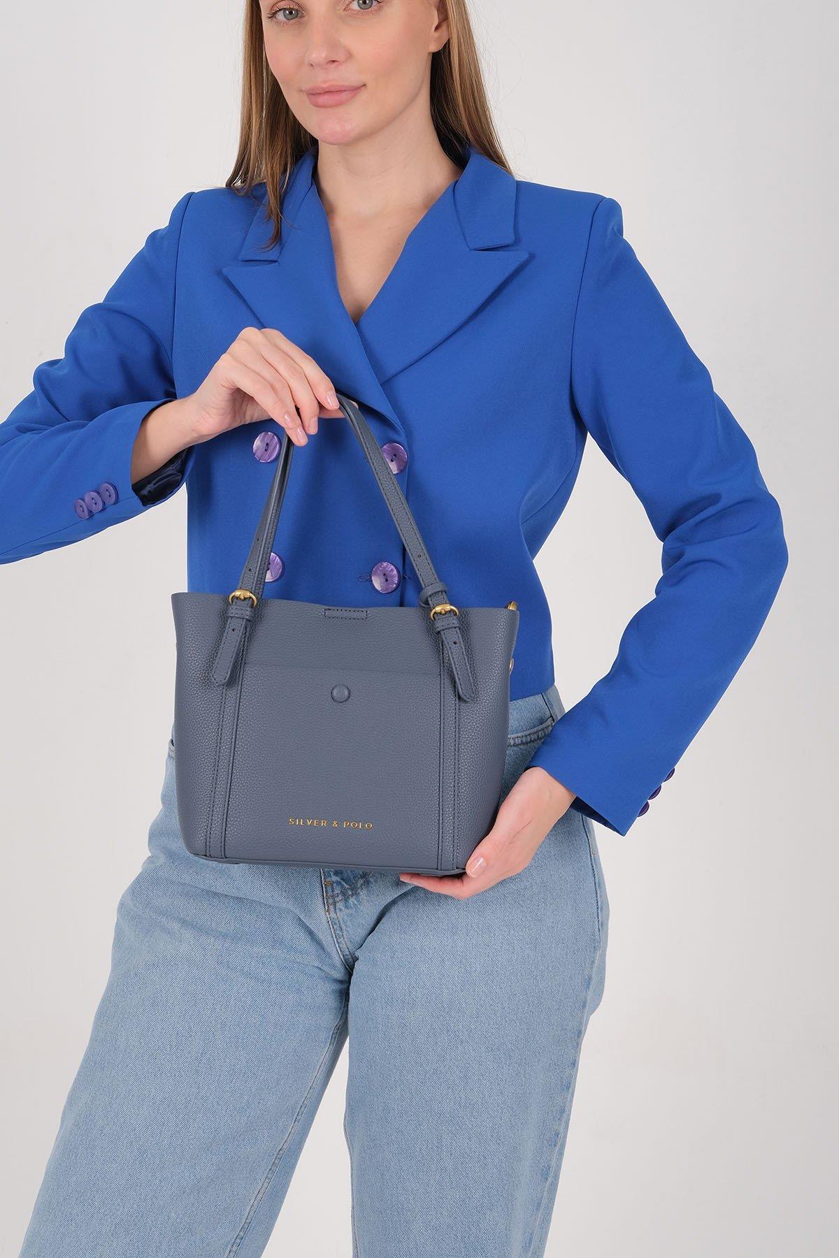 Silver & Polo SP1244 Kadın Omuz Çantası Mavi