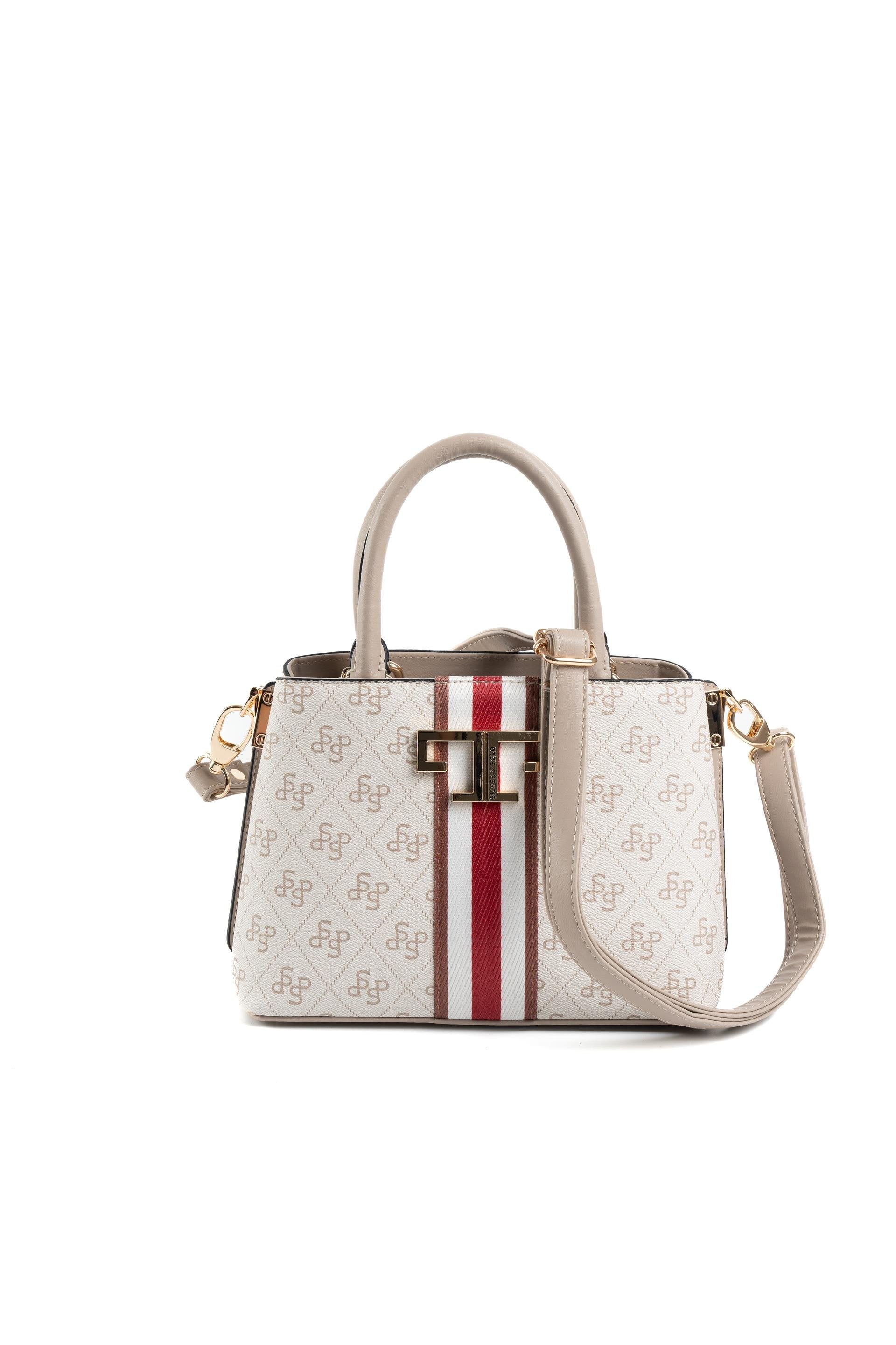 Silver & Polo Bej - Kum SP987 Kadın El Çantası