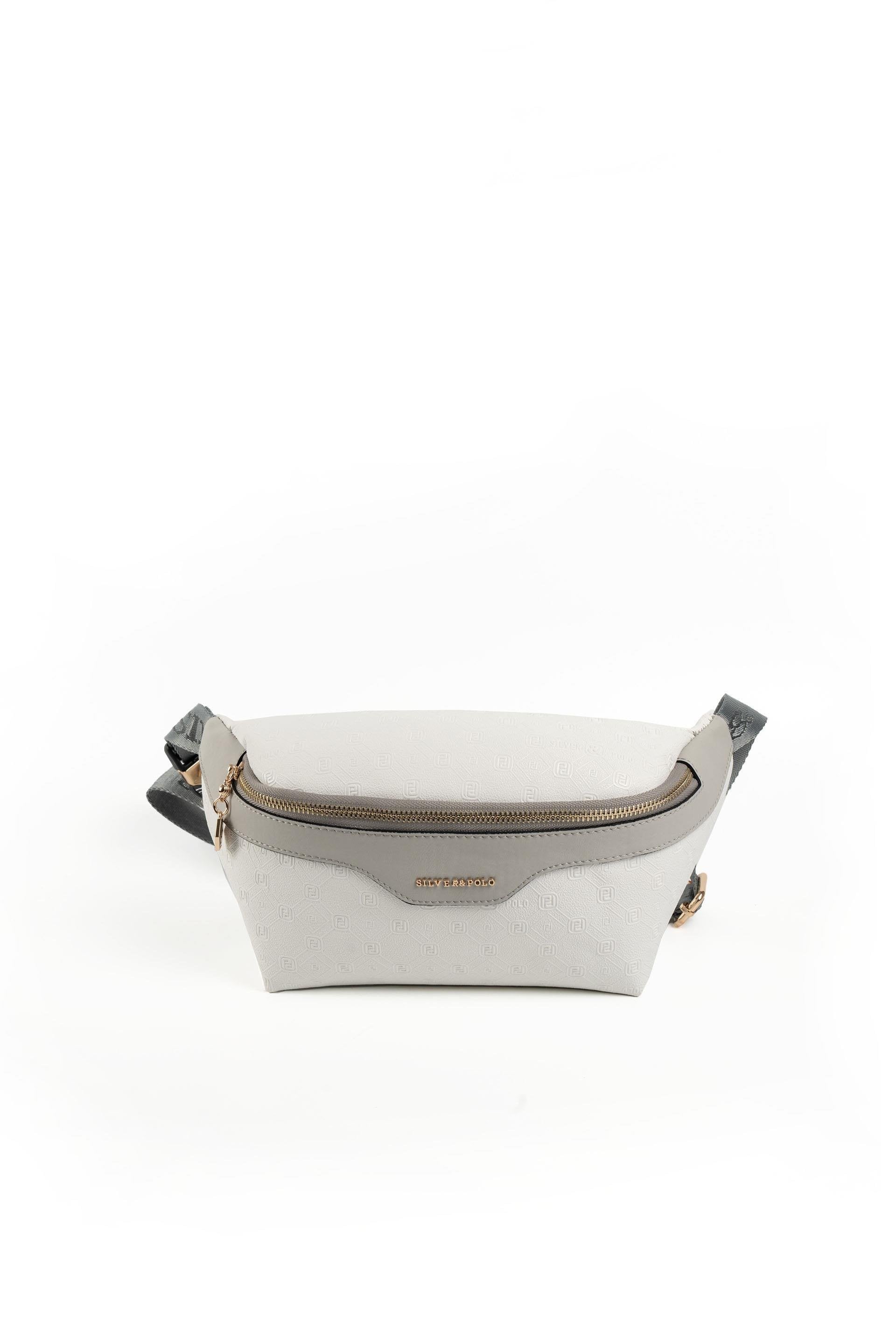 Silver & Polo Beyaz - A.gri SP1192 Kadın Bel Çantası