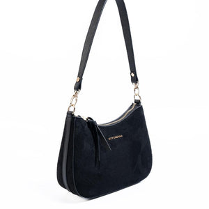 Silver & Polo SP1259 Kadın Omuz Çantası Süet Siyah
