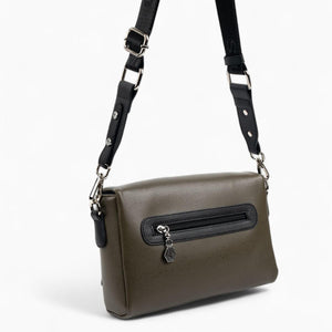 Silver & Polo SP1257 Kadın Çapraz Çanta Düz Zeytuni-Siyah