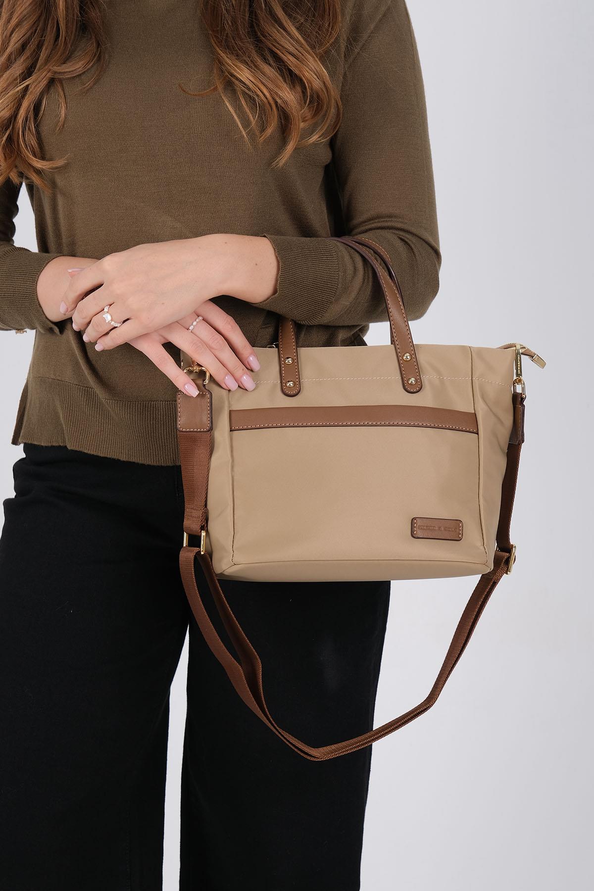 Silver & Polo SP1214 Kadın El Çantası Vizon-Camel