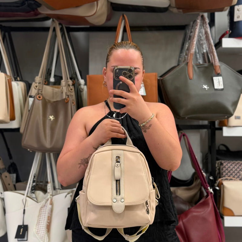 Nas Bag Şık ve Fonksiyonel Çok Bölmeli Kadın Sırt Çantası - 1081 - 70