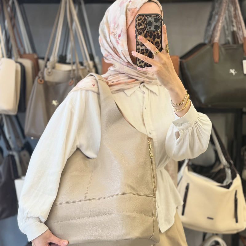 Nas Bag Yavrulu Geniş Hacimli Kadın Omuz Çantası - 1096 - 7