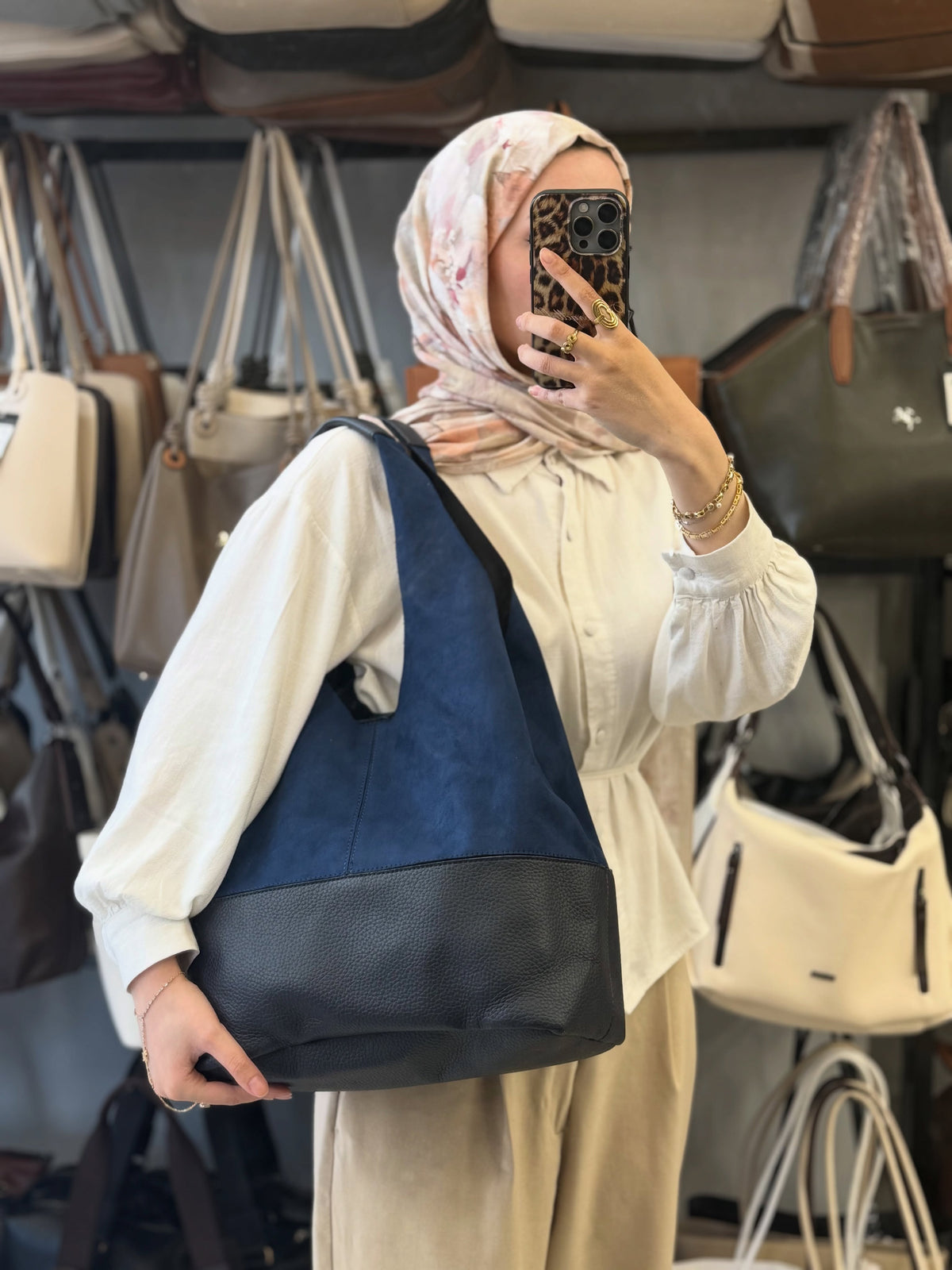 Nas Bag Yavrulu Geniş Hacimli Kadın Omuz Çantası - 1096