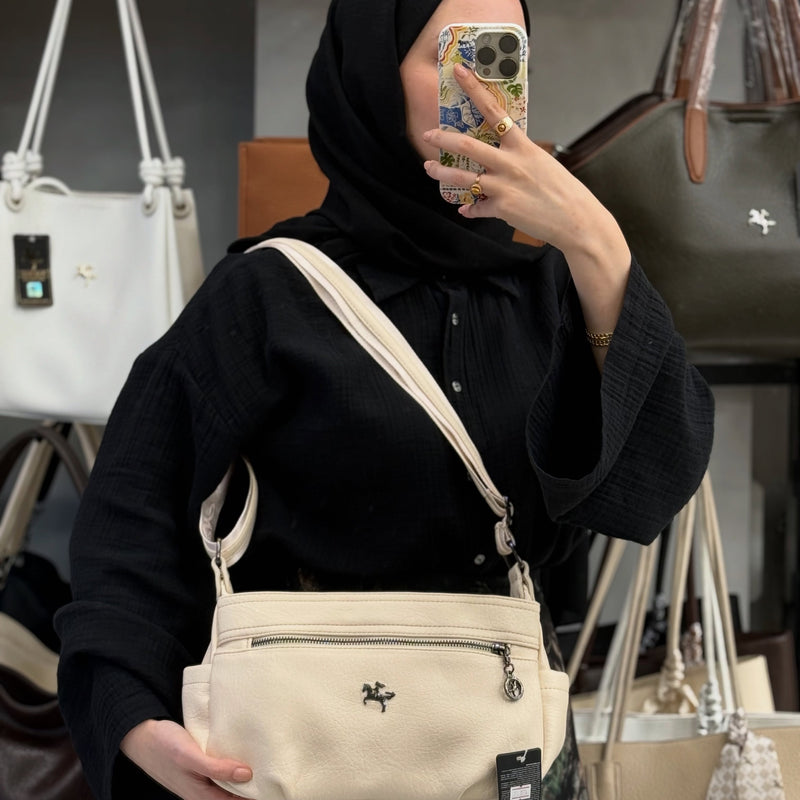 Nas Bag Çok Bölmeli & Hafif Kadın Çapraz Omuz Çantası - 1131 - 5