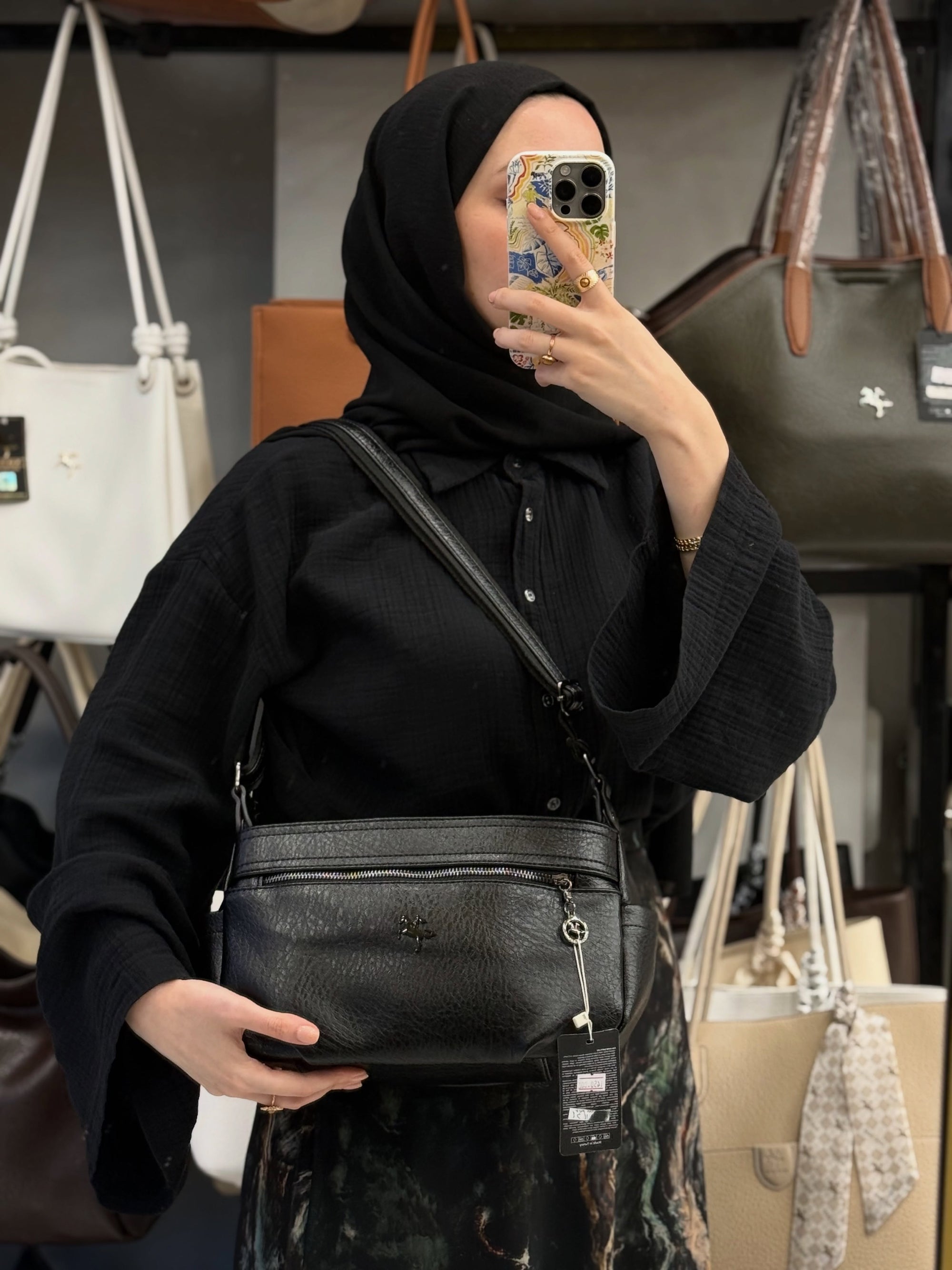 Nas Bag Çok Bölmeli & Hafif Kadın Çapraz Omuz Çantası - 1131