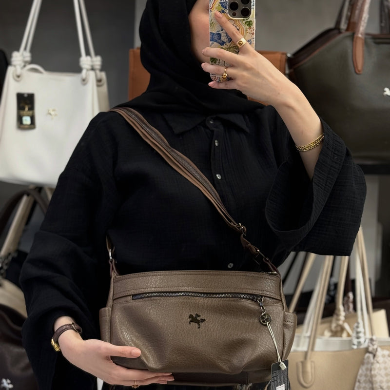 Nas Bag Çok Bölmeli & Hafif Kadın Çapraz Omuz Çantası - 1131 - 2