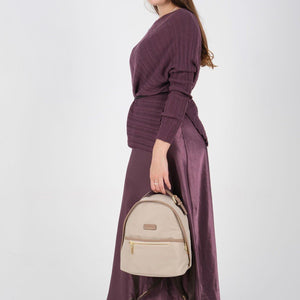 Silver & Polo SP1212 Kadın Sırt Çantası Bej-Kum