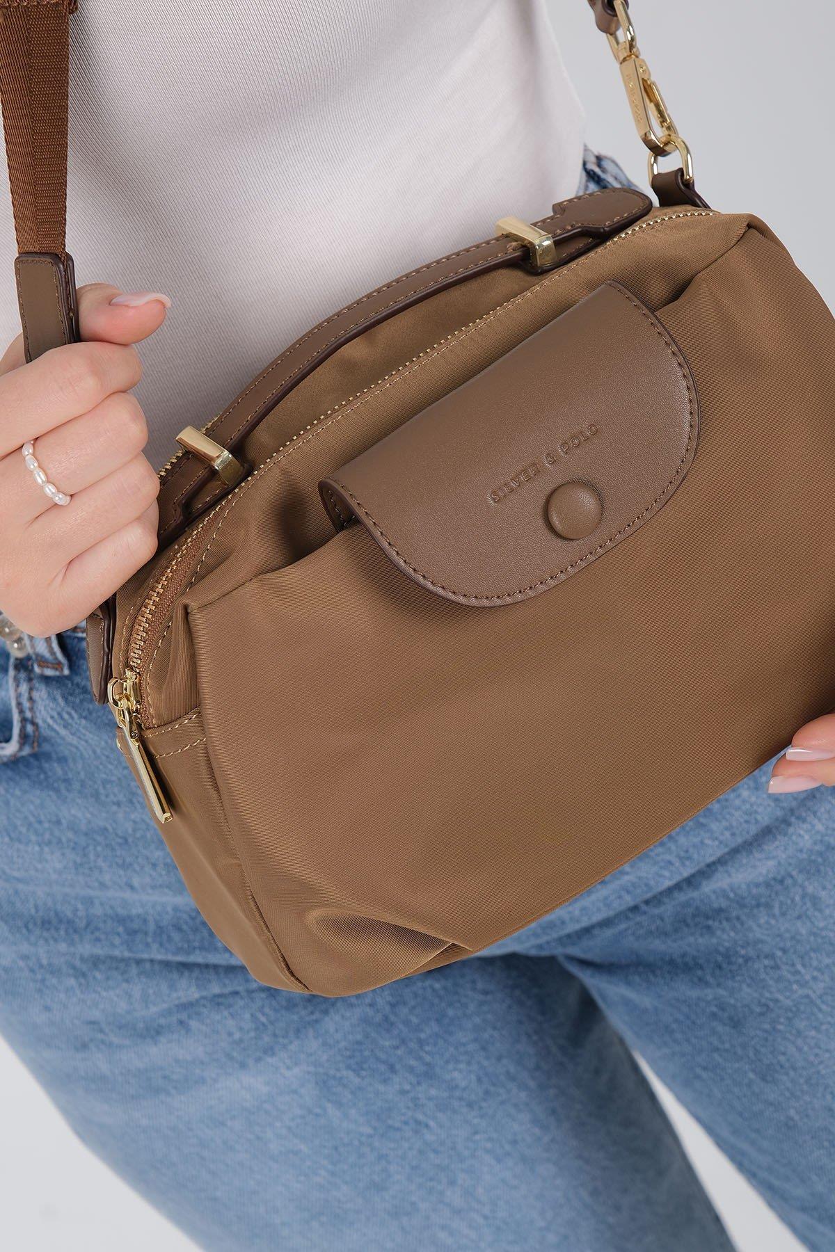 Silver & Polo SP1223 Kadın Çapraz Çanta Tütün-Kahve