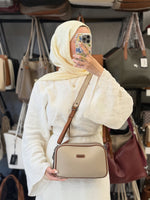 Nas Bag Kum Taba Ortası Mıknatıslı İki Gözlü Kadın Çanta - 1207