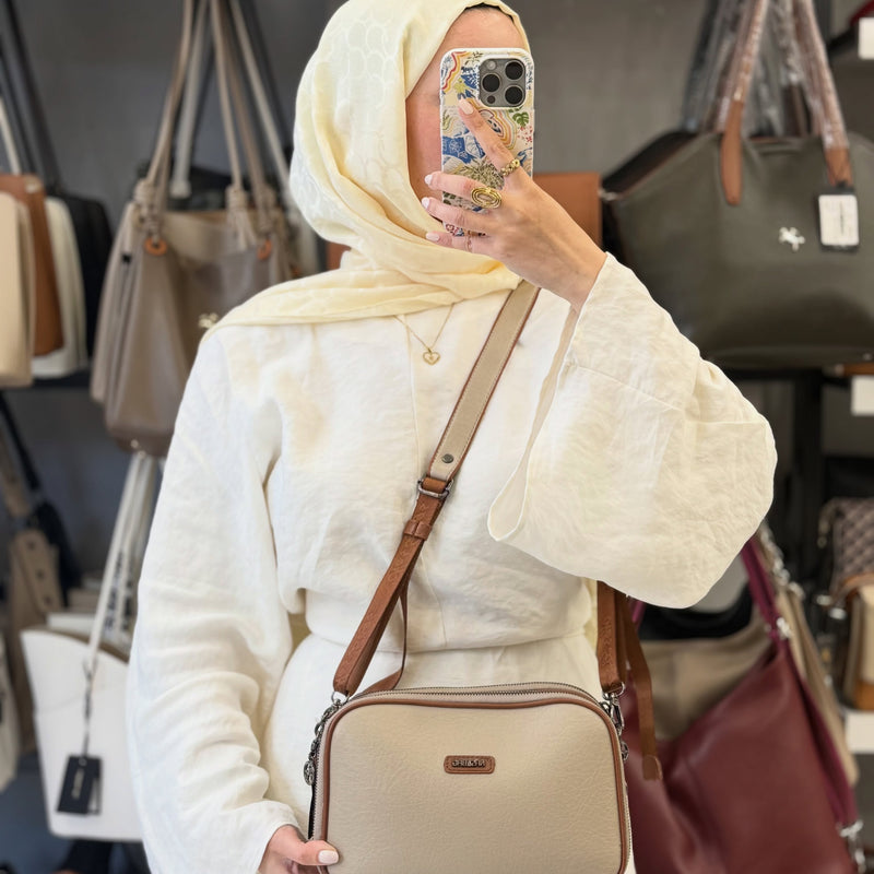 Nas Bag Ortası Mıknatıslı İki Gözlü Kadın Çanta - 1207 - 49