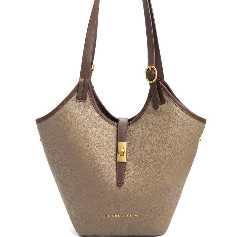 1246 Kadın Omuz Çantası Mini Rolax Vizon - Vizon SP1246-M205 - 1