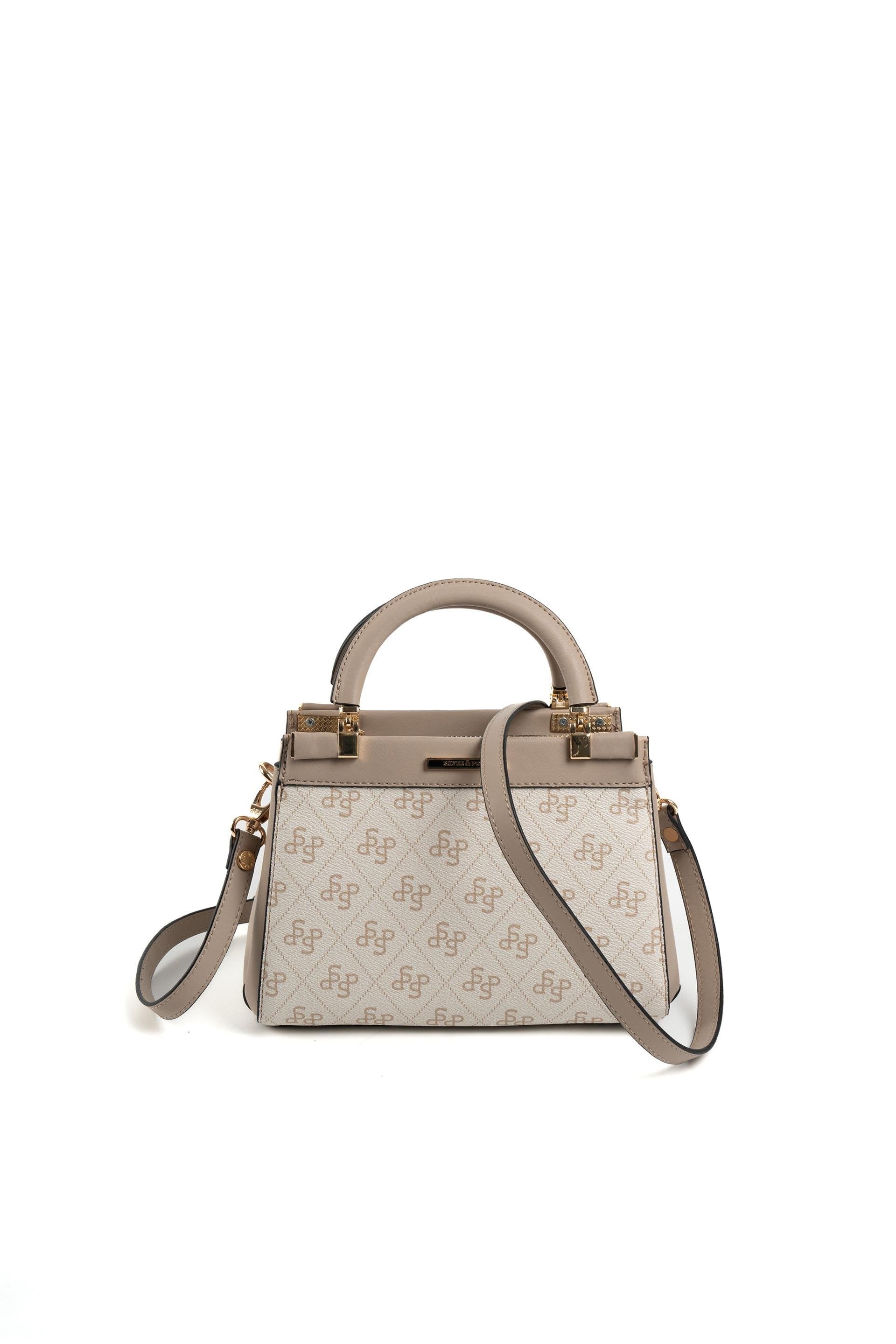 Silver & Polo Bej - Kum SP1193 Kadın El Çantası