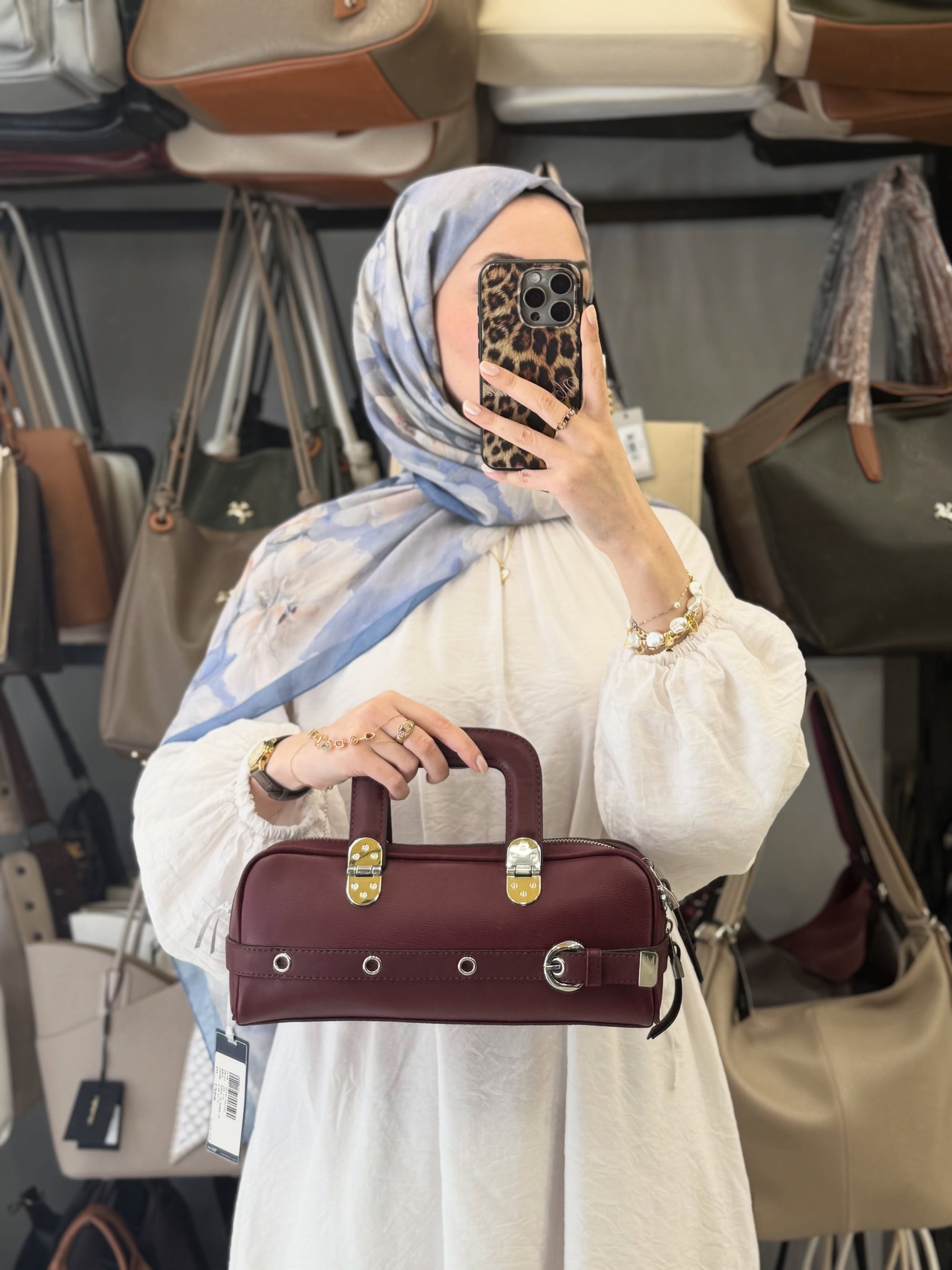 Silver & Polo Bordo El Çantası - SP1258