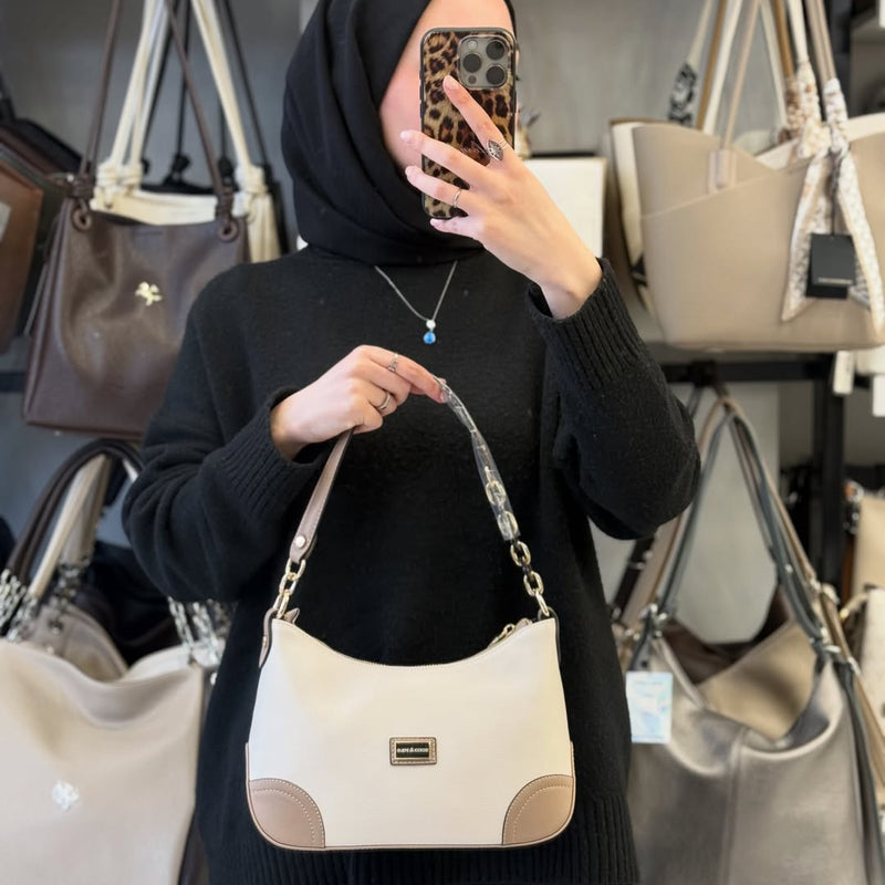Silver & Polo Bej Latte Kadın Omuz Çantası - SP1277 - 5