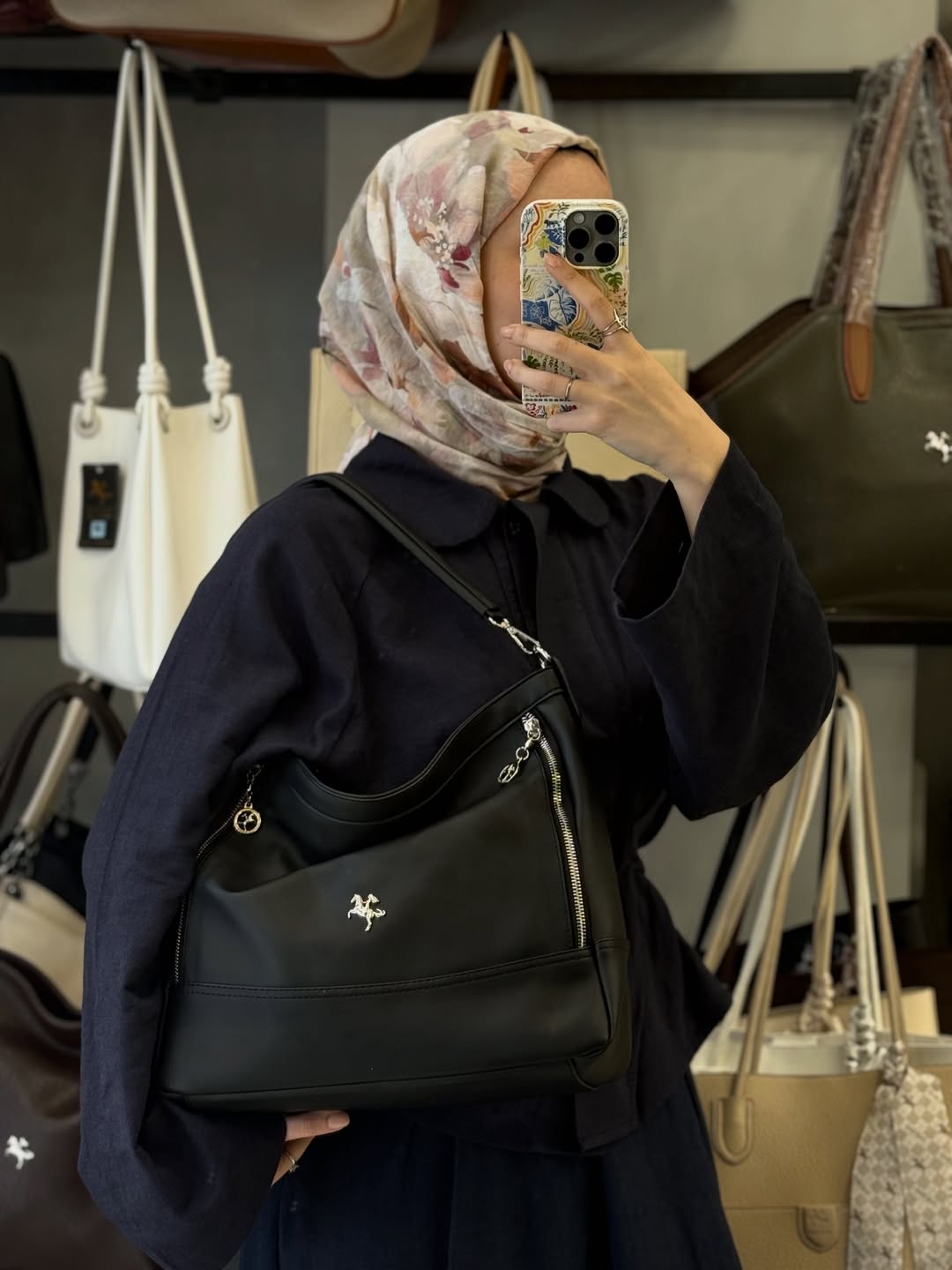 Nas Bag Siyah Yumuşak Dokulu Kadın Omuz Çantası - 1284