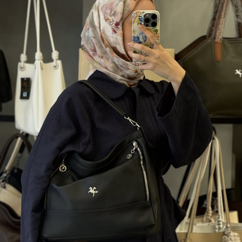 Nas Bag Yumuşak Dokulu Kadın Omuz Çantası - 1284 - 4