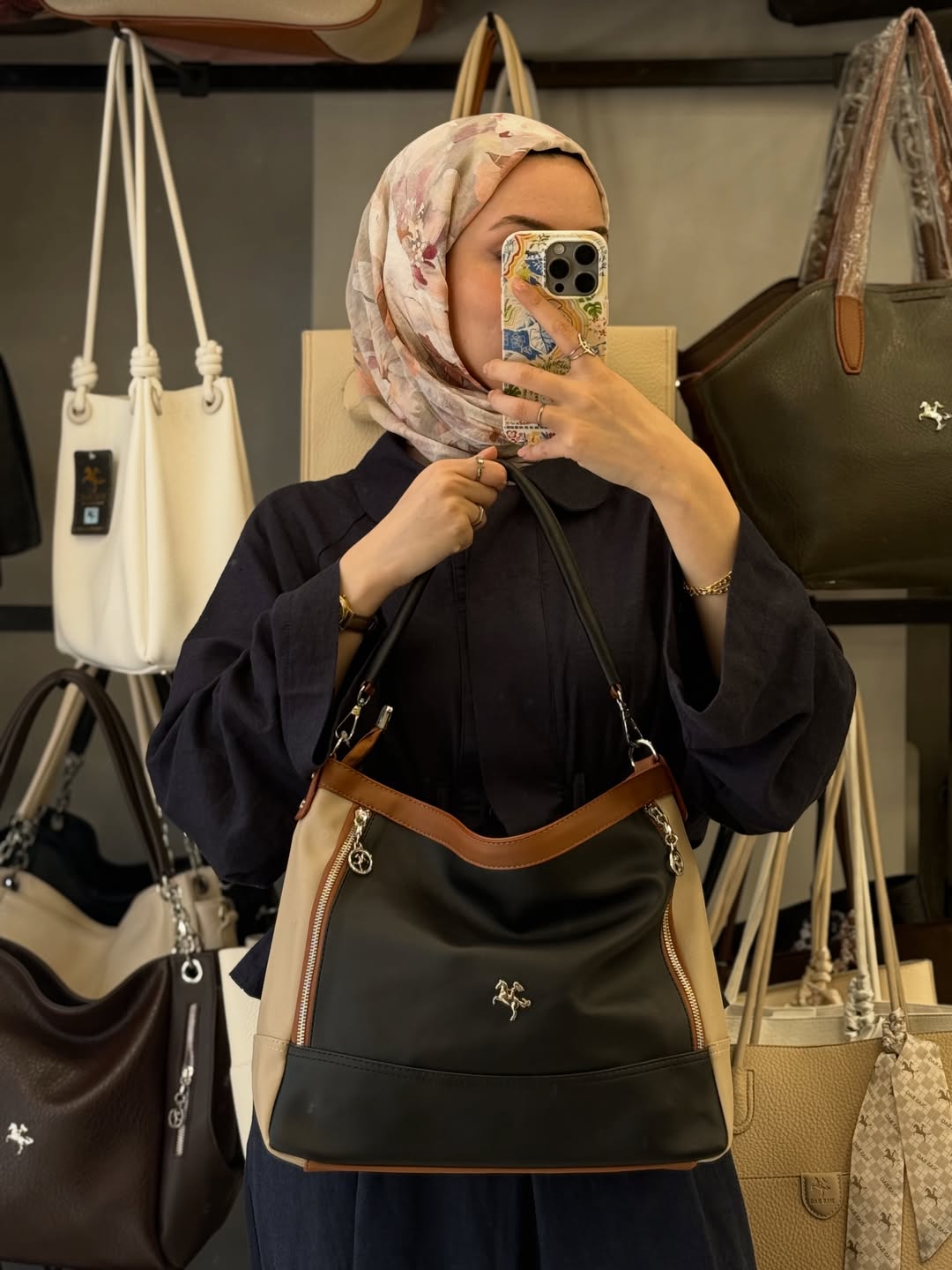 Nas Bag Siyah Kum Taba Yumuşak Dokulu Kadın Omuz Çantası - 1284