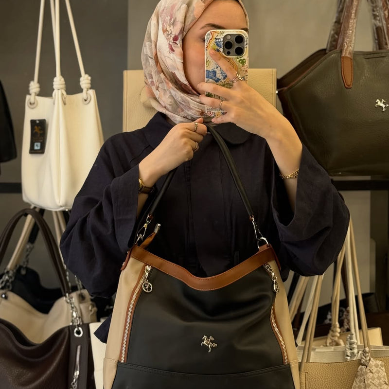 Nas Bag Yumuşak Dokulu Kadın Omuz Çantası - 1284 - 5