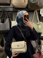 NASBAG Krem Kahve Victoria Çapraz Çanta  - 1289