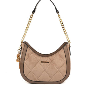 Silver & Polo SP1168 Kadın Omuz Çantası Süet Vizon