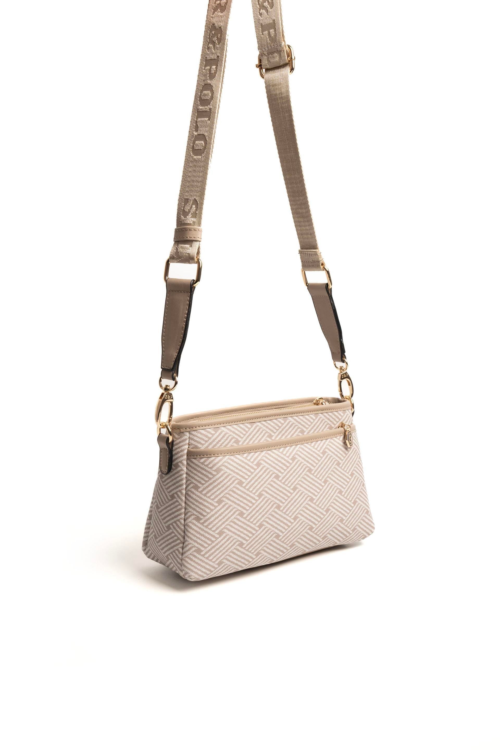 Silver & Polo Bej - Kum SP1184 Kadın Çapraz Çanta