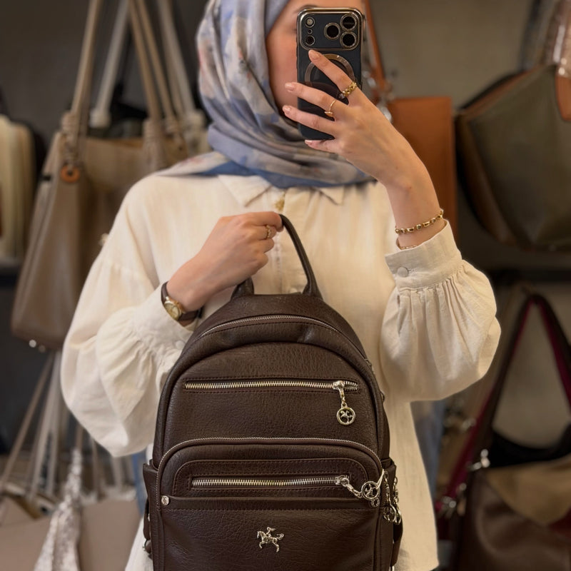 Nas Bag Kadın Çok Gözlü Sırt Çantası - 1358 - 6