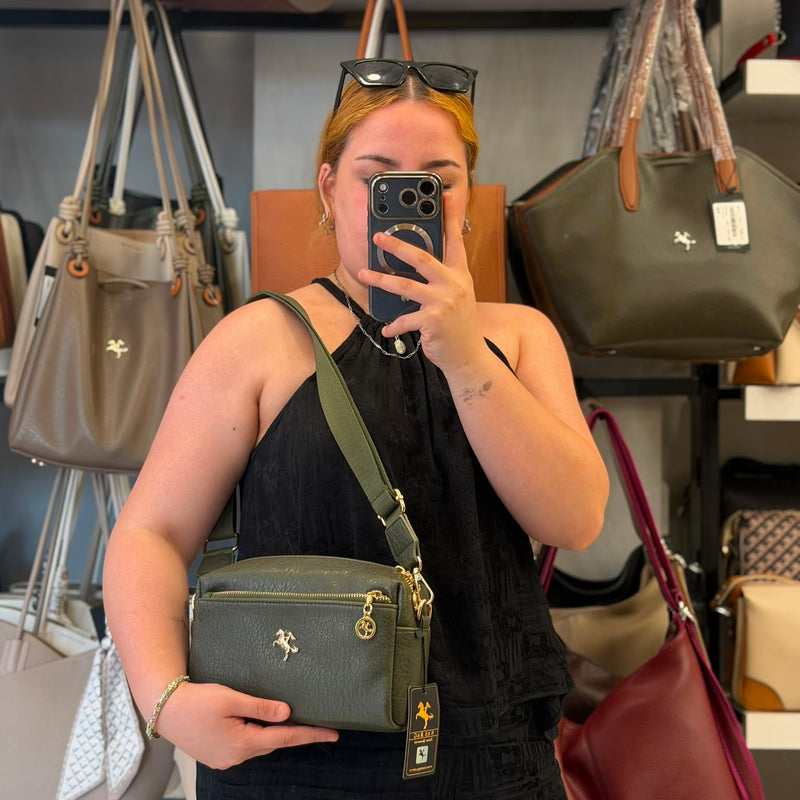 Nas Bag Çok Bölmeli Yumuşak Dokulu Ayarlanabilir Askılı Omuz ve Çapraz Kadın Çantası - 1369 - 5