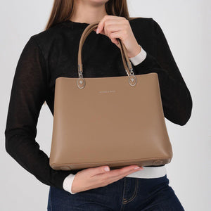 Silver & Polo SP1234 Kadın El Çantası Bej